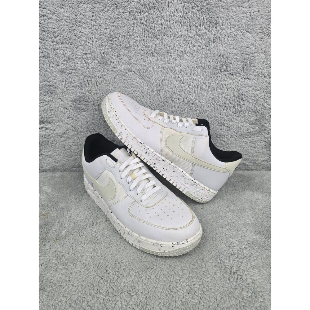 NIKE AIRFORCE 1 Low Crater Next Nature AF1 White Speckled Sneakers Size 13 Mens